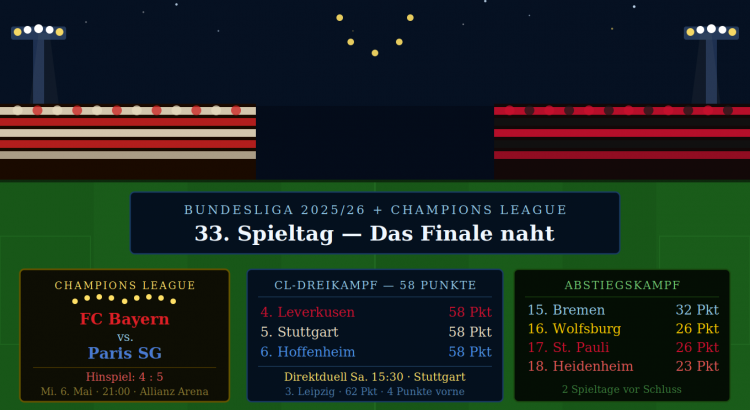 Bundesliga 33. Spieltag